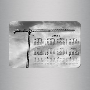 Koele Bouw Kraan Foto 2025 Kalender Magneet