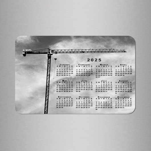 Koele Bouw Kraan Foto 2025 Kalender Magneet