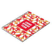 Koele bowlingballen en pins Strikes League Team Notitieboek (Linkerzijde)