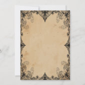 koele bruiloft  horror Gothic de datum opslaan Kaart (Achterkant)