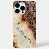 Koele bruine roestige metalen textuur Aangepaste n Case-Mate iPhone Case (Achterkant)