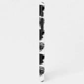 Koele Brush Lijn Paint Achtergrond Gepersonaliseer iPhone Hoesje (Linkerkant)