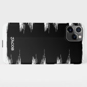 Koele Brush Lijn Paint Achtergrond Gepersonaliseer iPhone Hoesje (Achterkant horizontaal)