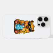 Koele Capybara Drank iPhone Hoesje (Achterkant horizontaal)
