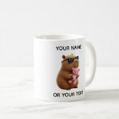 Koele Capybara Teddybeer Gepersonaliseerde Mok (Voorkant rechts)