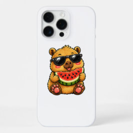 Koele Capybara Watermeloen Zomer iPhone 16 Pro Max Hoesje