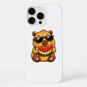 Koele Capybara Watermeloen Zomer iPhone 16 Pro Max Hoesje