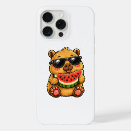 Koele Capybara Watermeloen Zomer iPhone 15 Pro Max Case