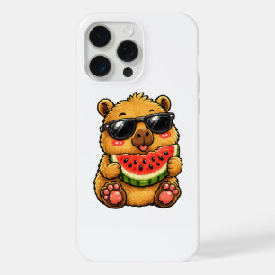 Koele Capybara Watermeloen Zomer iPhone 15 Pro Max Case