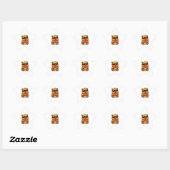 Koele Capybara Watermeloen Zomer Ster Sticker (Vel)