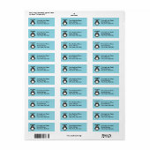 Koele Cartoon Pinguïn - Gewoon Chillin 'Arctic Vib Etiket (Full Sheet)