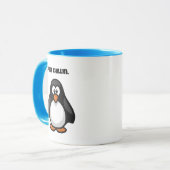 Koele Cartoon Pinguïn - Gewoon Chillin 'Arctic Vib Mok (Voorkant links)