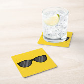 Koele Cartoon zonnebril Kartonnen Onderzetters (Insitu)