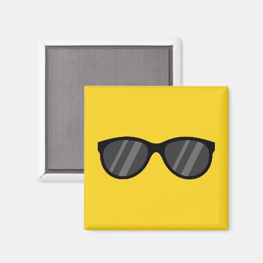 Koele Cartoon zonnebril Magneet (Voorkant / Achterkant)