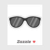 Koele Cartoon zonnebril Sticker (Vel)