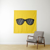 Koele Cartoon zonnebril Wandkleed (In situ)