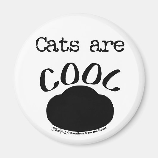 Koele Cat-Paw print Magneet (Voorkant)