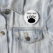 Koele Cat-Paw print Ronde Button 5,7 Cm (In situ)