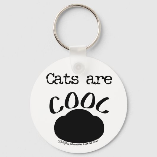 Koele Cat-Paw print Sleutelhanger (Voorkant)