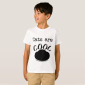 Koele Cat-Paw print T-shirt (Voorkant volledig)