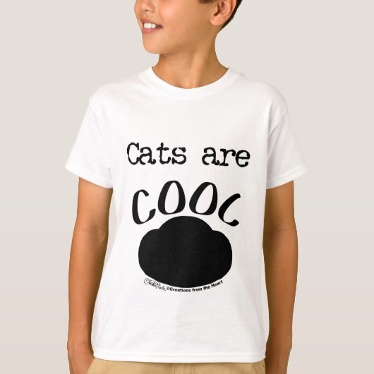 Koele Cat-Paw print T-shirt (Voorkant)
