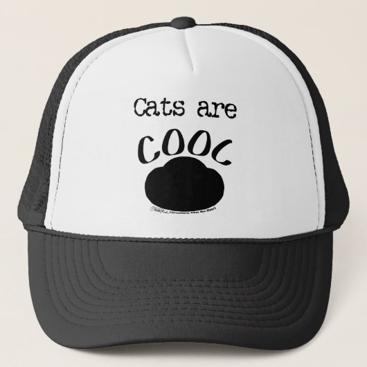Koele Cat-Paw print Trucker Pet (Voorkant)