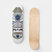 Koele Chinese krijger masker Persoonlijk Skateboard (Voorkant)