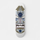 Koele Chinese krijger masker Persoonlijk Skateboard (Voorkant)
