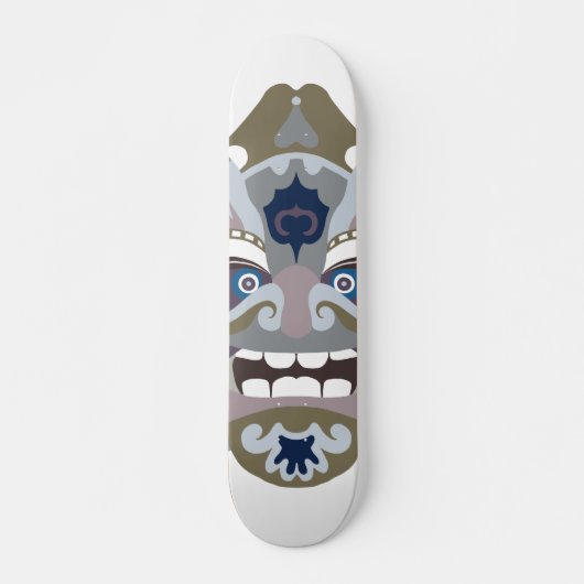 Koele Chinese krijger masker Persoonlijk Skateboard (Voorkant)