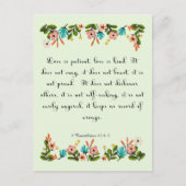 Koele Christelijke kunst - 1 Korintiërs 13:4-5 Briefkaart (Voorkant)