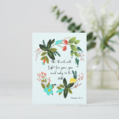 Koele Christelijke kunst - Exodus 14:14 Briefkaart (Staand voorkant)