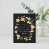 Koele Christelijke kunst - Galaten 6:9 Briefkaart (Staand voorkant)