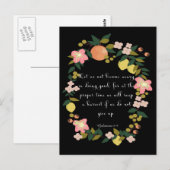 Koele Christelijke kunst - Galaten 6:9 Briefkaart (Voorkant / Achterkant)