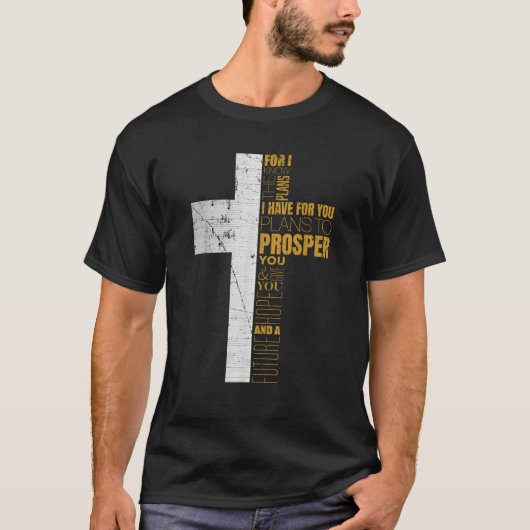 Koele Christenen Mannen Jeremia 29 11 Geschenken B T-shirt (Voorkant)