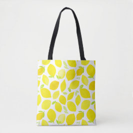 Koele citroenen fruit canvas tas