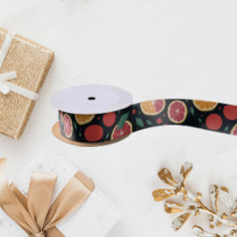 Koele Citrusvruchten Rode Grapefruit Sinaasappel P Satijnen Lint