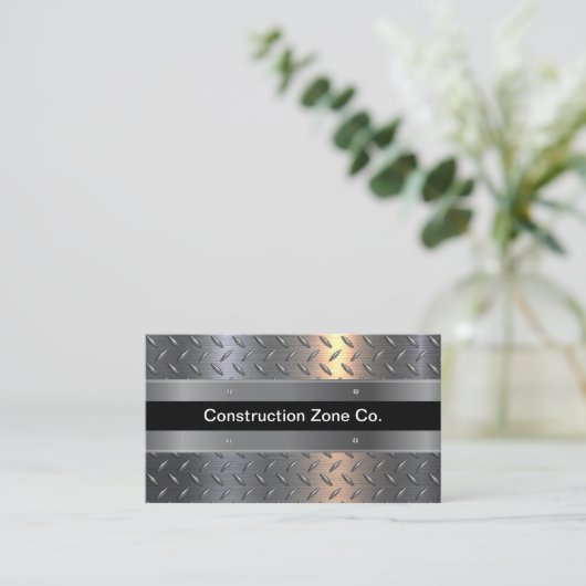 Koele Constructie Metallic Tone Visitekaartjes (Staand voorkant)