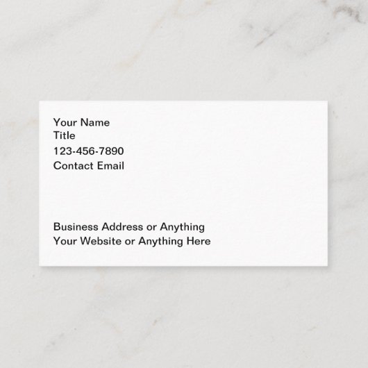 Koele Constructie Metallic Tone Visitekaartjes (Achterkant)