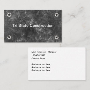 Koele Constructiebevestigingsmiddelen Visitekaartj Visitekaartje