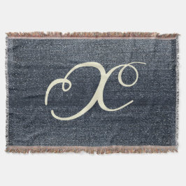 Koele denim look deken