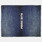 Koele denim look fleece deken (Voorkant (Horizontaal))