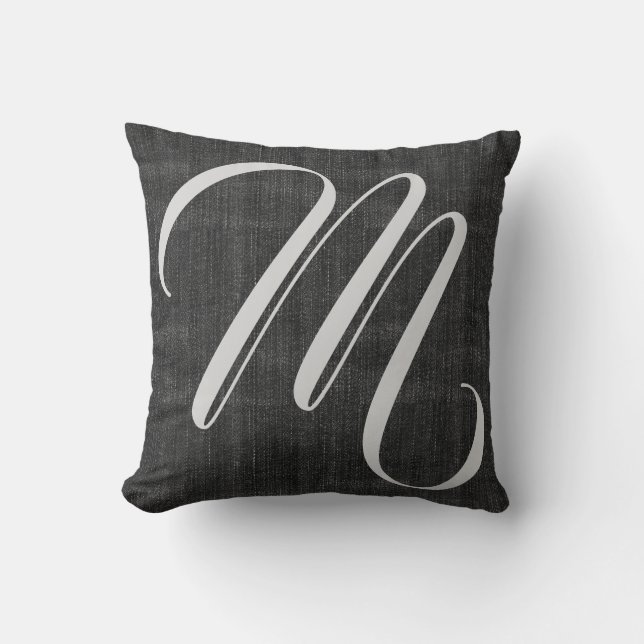 Koele denim look kussen (Voorkant)