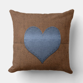 Koele denim look kussen