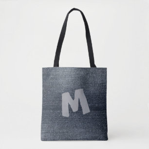 Koele denim look tote bag