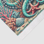 Koele diepten: de stijlvolle octopus decoupage tissuepapier (Detail)