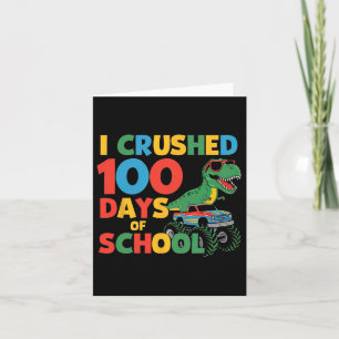 Koele dinosaurus T-rex monstertruck 100 dagen verp Kaart