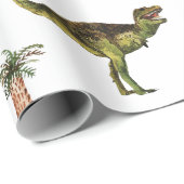 Koele dinosaurussen T-Rex Jurrasic groen ontvlecht Cadeaupapier (Rol Hoek)