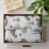 Koele dinosaurussen T-Rex Jurrasic groen ontvlecht Tissuepapier (Geschenk)