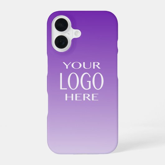 Koele DIY kleurverloop | Uw Logo-vervanger iPhone 16 Hoesje (Achterkant)