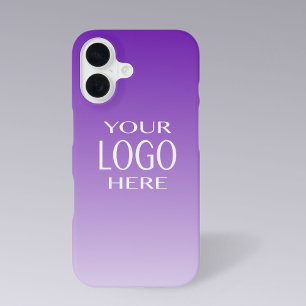 Koele DIY kleurverloop   Uw Logo-vervanger iPhone 16 Hoesje